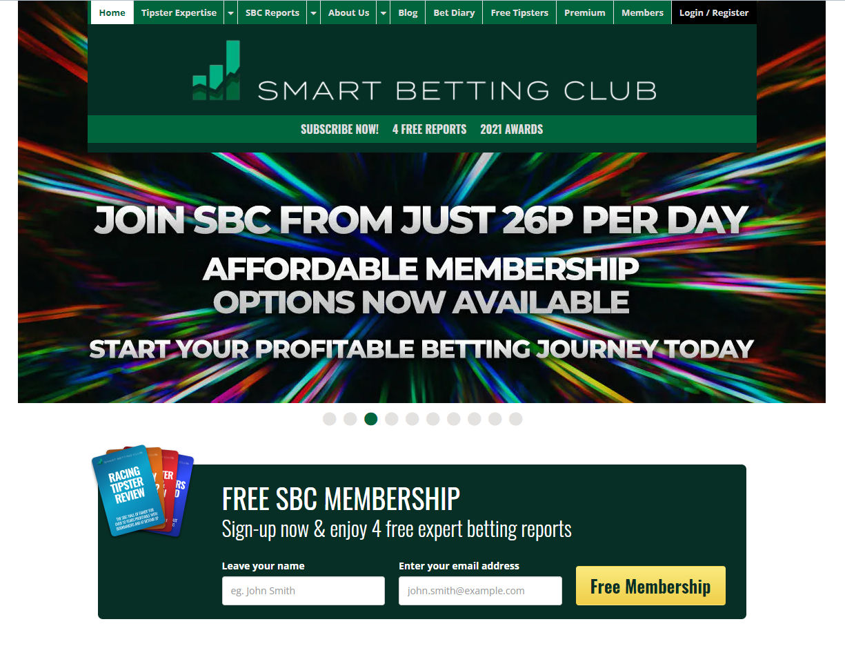 SBC Smart Betting Club Homepage