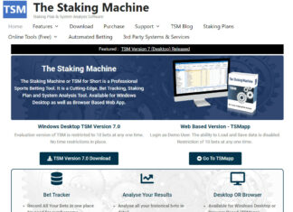 TSM – The Staking Machine Review – #1 Staking Plan Simulator The Staking Machine - Homepage