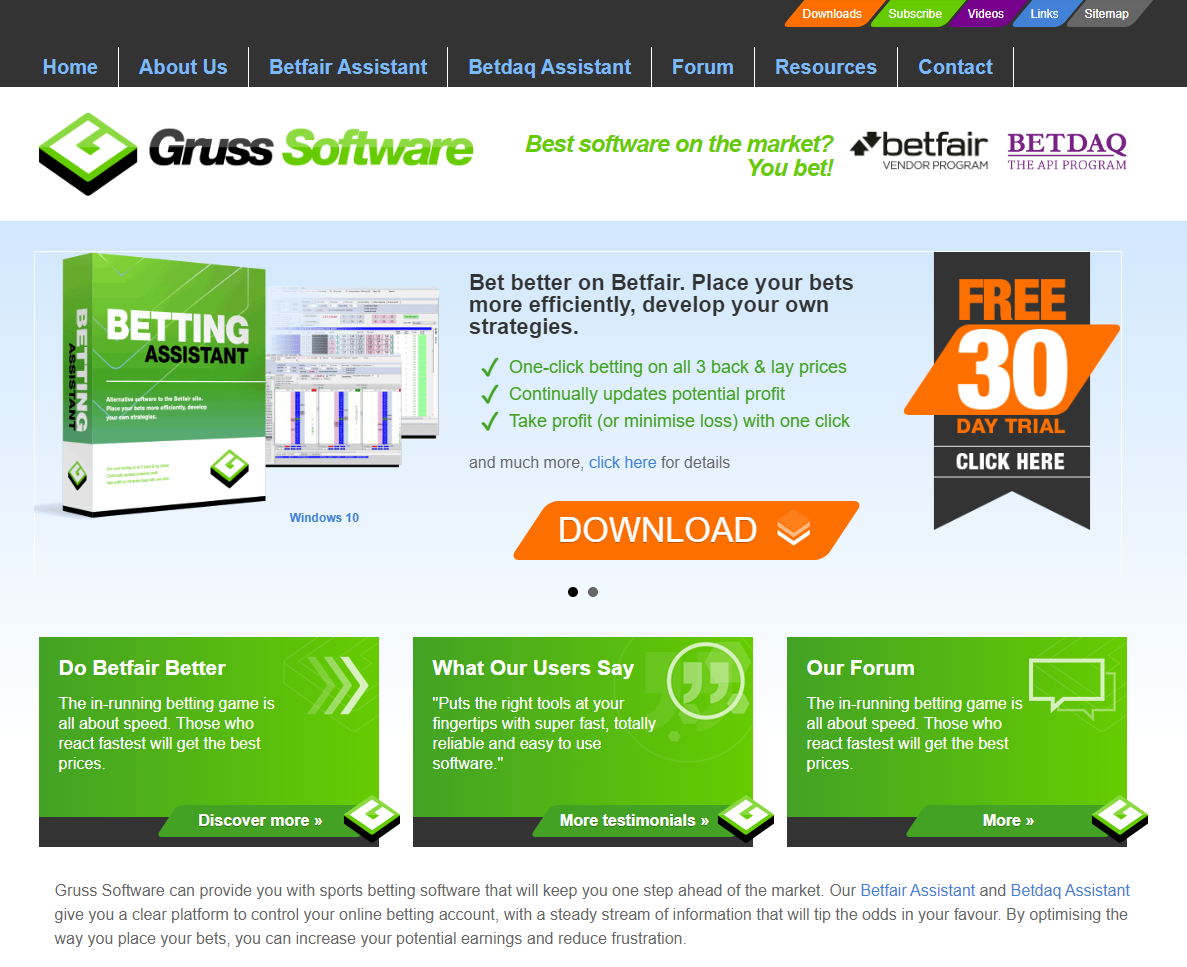 Gruss Betting Assistant Review