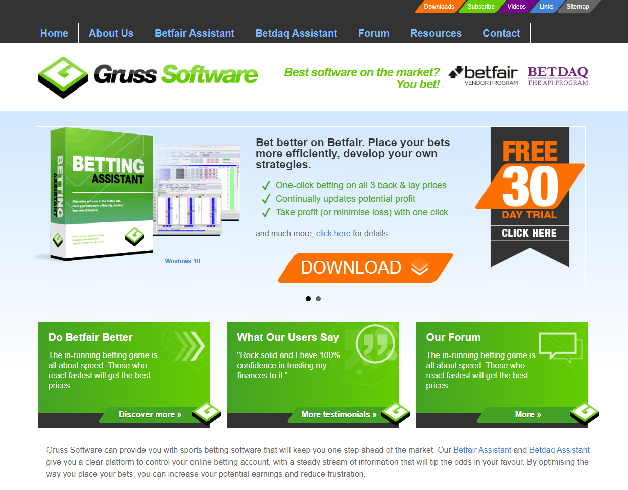 Gruss Betting Assistant Review Background